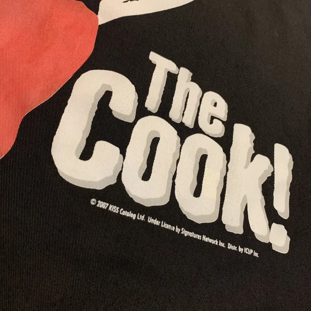 KISS The Cook Gene Simmons Demon Tongue Chef Kitchen Apron Adult Rock Band 2007